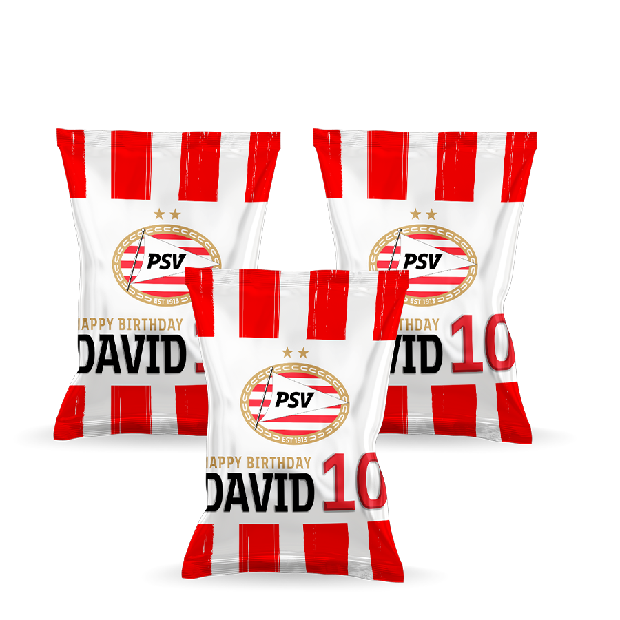 Gepersonaliseerde PSV chips zakjes