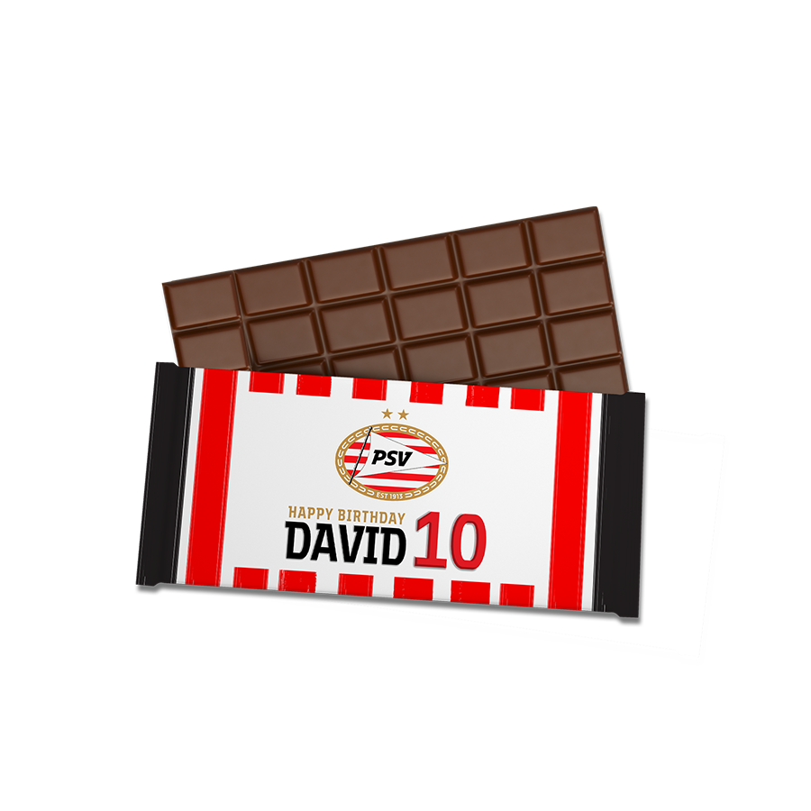 Gepersonaliseerde PSV chocoladereep