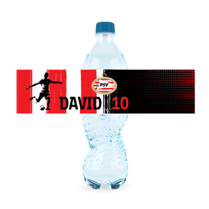 Gepersonaliseerde PSV waterfles labels en stickers