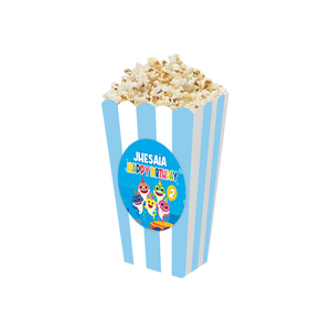 Gepersonaliseerde Baby Shark 3D popcorn bakjes