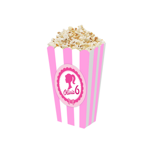 Gepersonaliseerde Barbie 3D popcorn bakjes