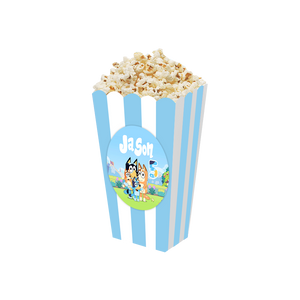 Gepersonaliseerde Bluey (Jongens) 3D popcorn bakjes