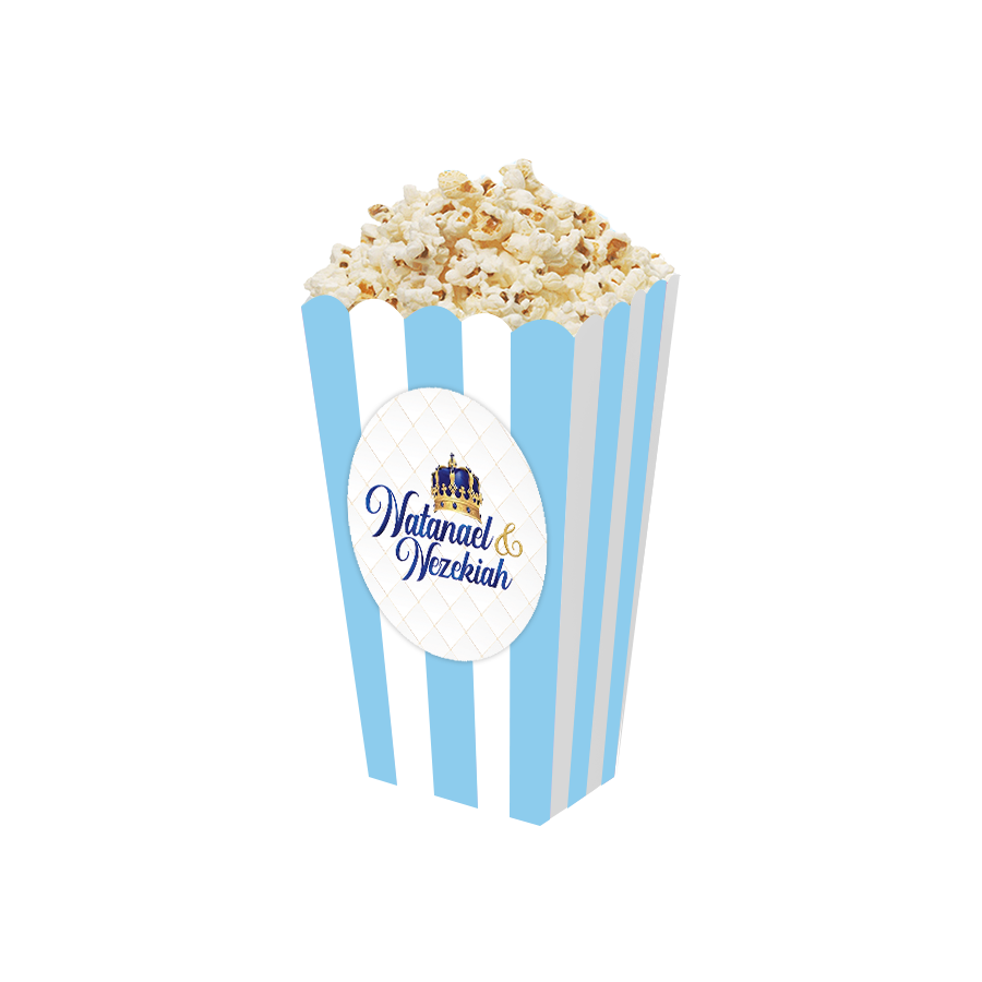 Gepersonaliseerde Royal King 3D popcorn bakjes