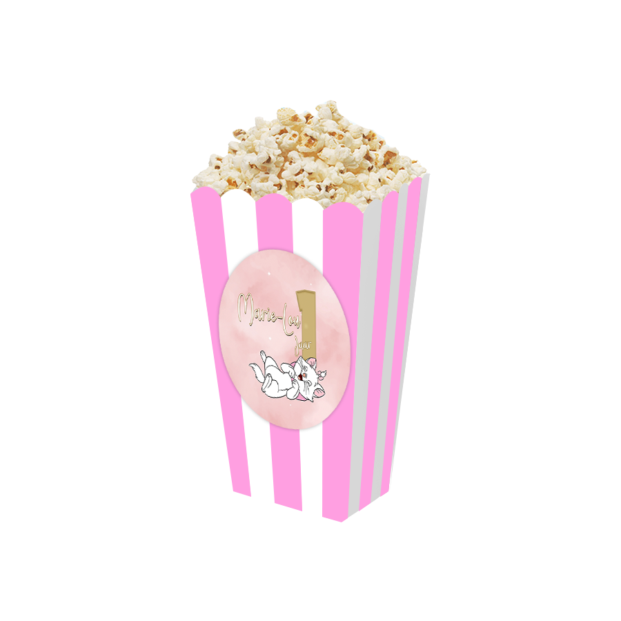 Gepersonaliseerde Marie Cat 3D popcorn bakjes