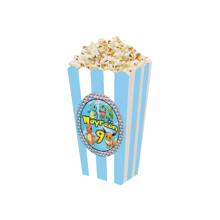 Gepersonaliseerde Pokémon 3D popcorn bakjes