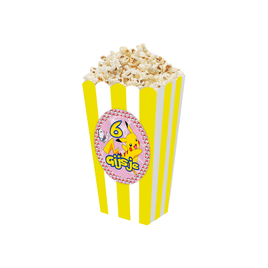 Gepersonaliseerde Pokémon (Meisjes) 3D popcorn bakjes