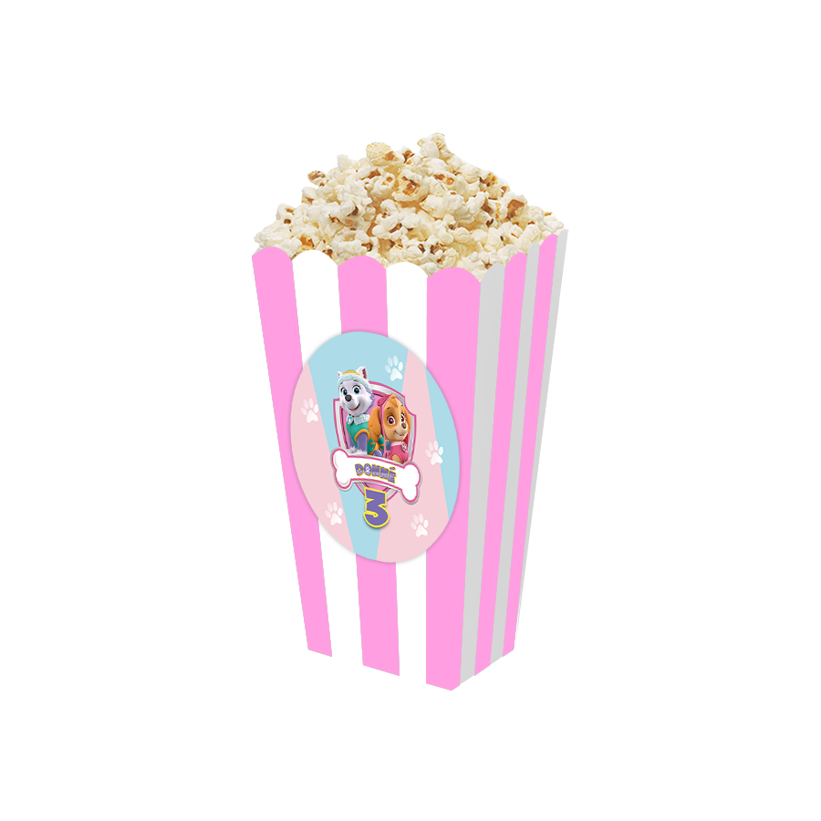 Gepersonaliseerde Skye 3D popcorn bakjes