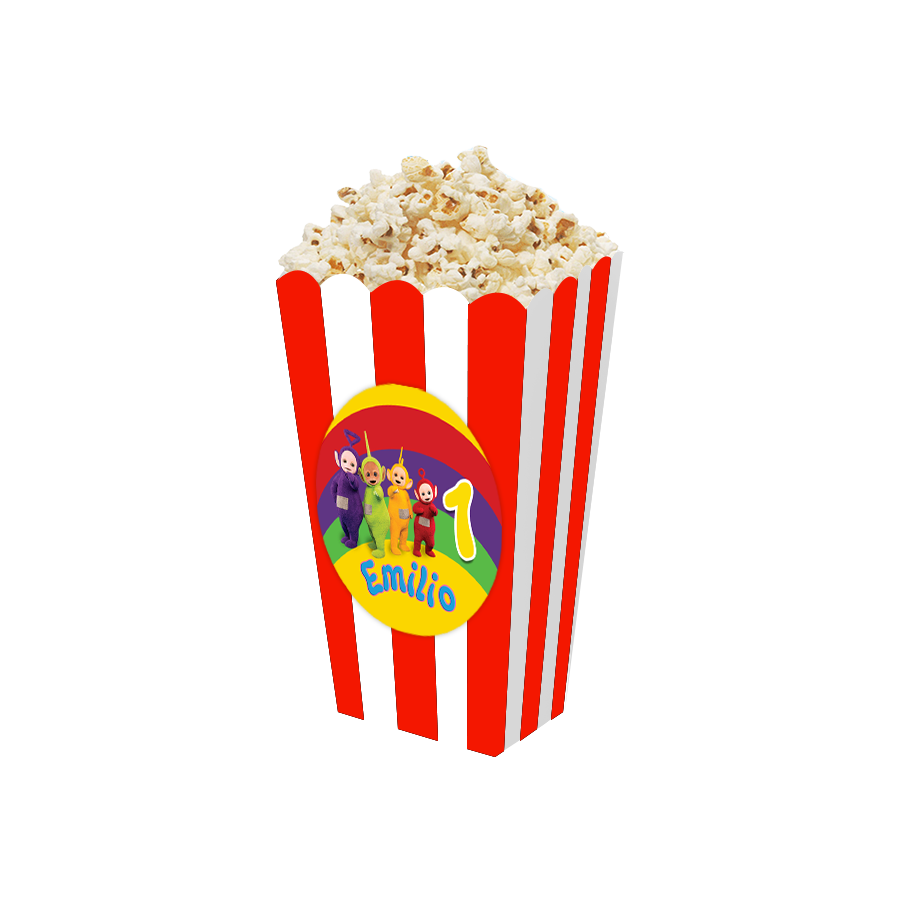 Gepersonaliseerde Teletubbies 3D popcorn bakjes