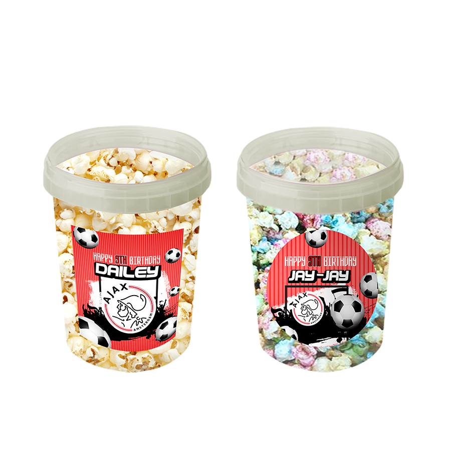 Gepersonaliseerde Ajax popcorn emmers