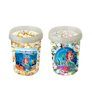 Gepersonaliseerde Ariel popcorn emmers