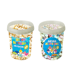 Gepersonaliseerde Baby Shark popcorn emmers