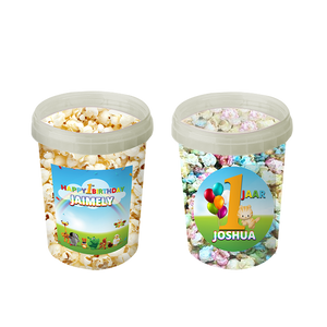 Gepersonaliseerde BabyTV popcorn emmers