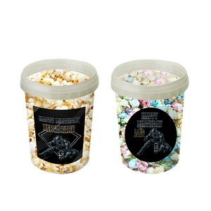 Gepersonaliseerde Black Panther popcorn emmers