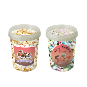 Gepersonaliseerde Paarden (Bohemian-editie) popcorn emmers