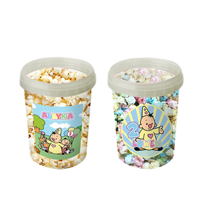 Gepersonaliseerde Clown (Pastel) popcorn emmers