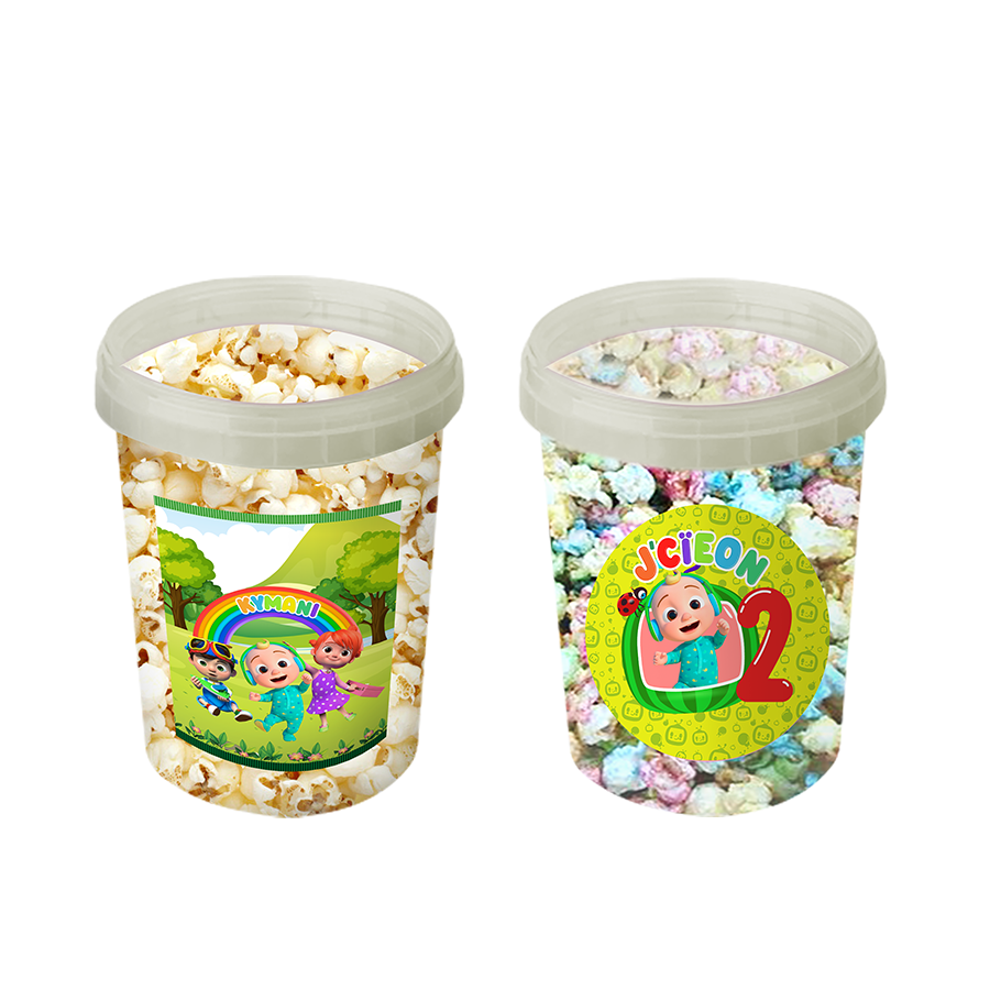 Gepersonaliseerde CoComelon popcorn emmers