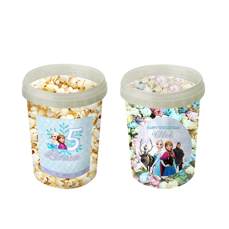 Gepersonaliseerde Frozen popcorn emmers