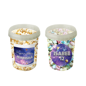 Gepersonaliseerde Ruimte (Galaxy) popcorn emmers