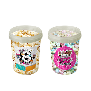 Gepersonaliseerde LOL Surprise popcorn emmers