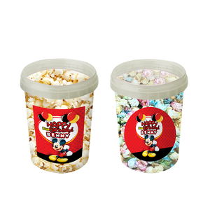 Gepersonaliseerde Mickey & Minnie Mouse popcorn emmers