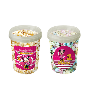 Gepersonaliseerde Minnie Mouse popcorn emmers