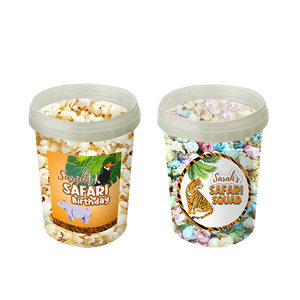 Gepersonaliseerde Safari Wild popcorn emmers