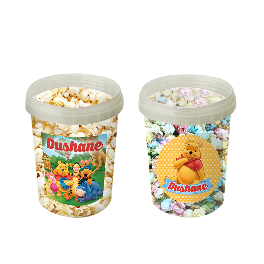 Gepersonaliseerde Winnie de Pooh popcorn emmers