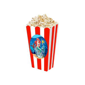 Gepersonaliseerde Ariel 3D popcorn bakjes