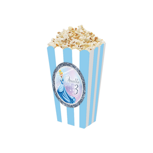 Gepersonaliseerde Assepoester 3D popcorn bakjes