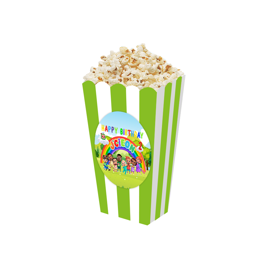 Gepersonaliseerde CoComelon 3D popcorn bakjes