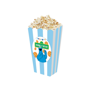 Gepersonaliseerde Koekie Monster 3D popcorn bakjes