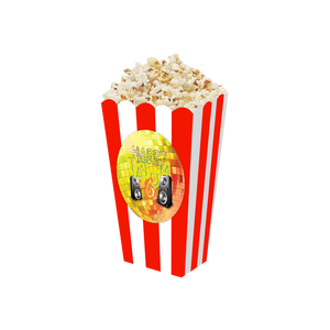 Gepersonaliseerde Disco 3D popcorn bakjes