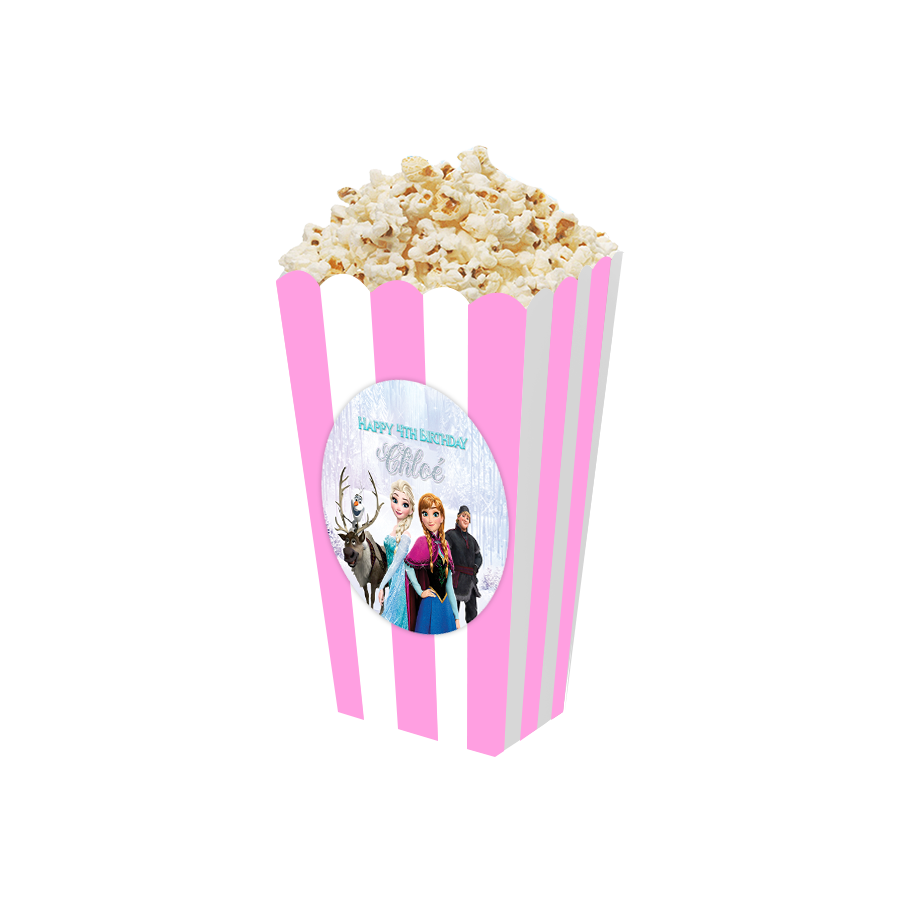 Gepersonaliseerde Frozen 3D popcorn bakjes