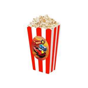 Gepersonaliseerde Hotwheels 3D popcorn bakjes