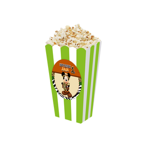 Gepersonaliseerde Mickey Safari 3D popcorn bakjes