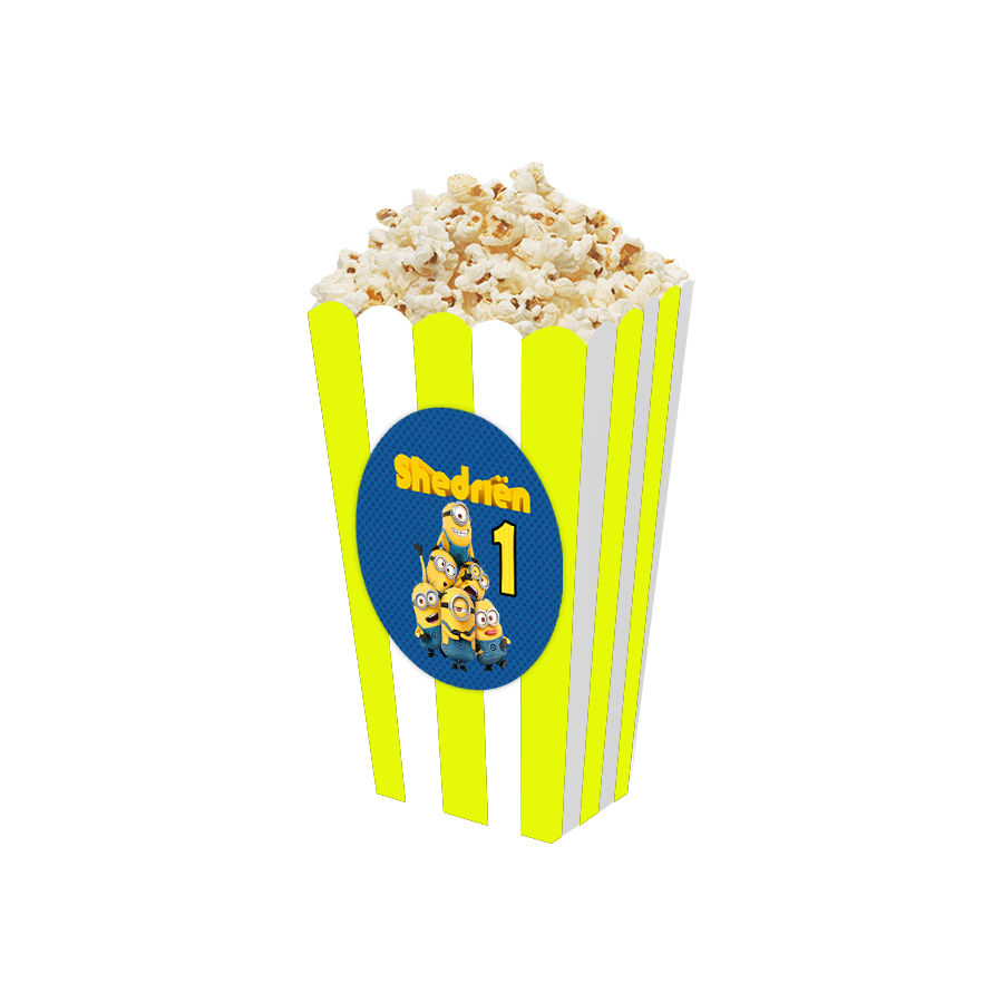 Gepersonaliseerde Minions 3D popcorn bakjes