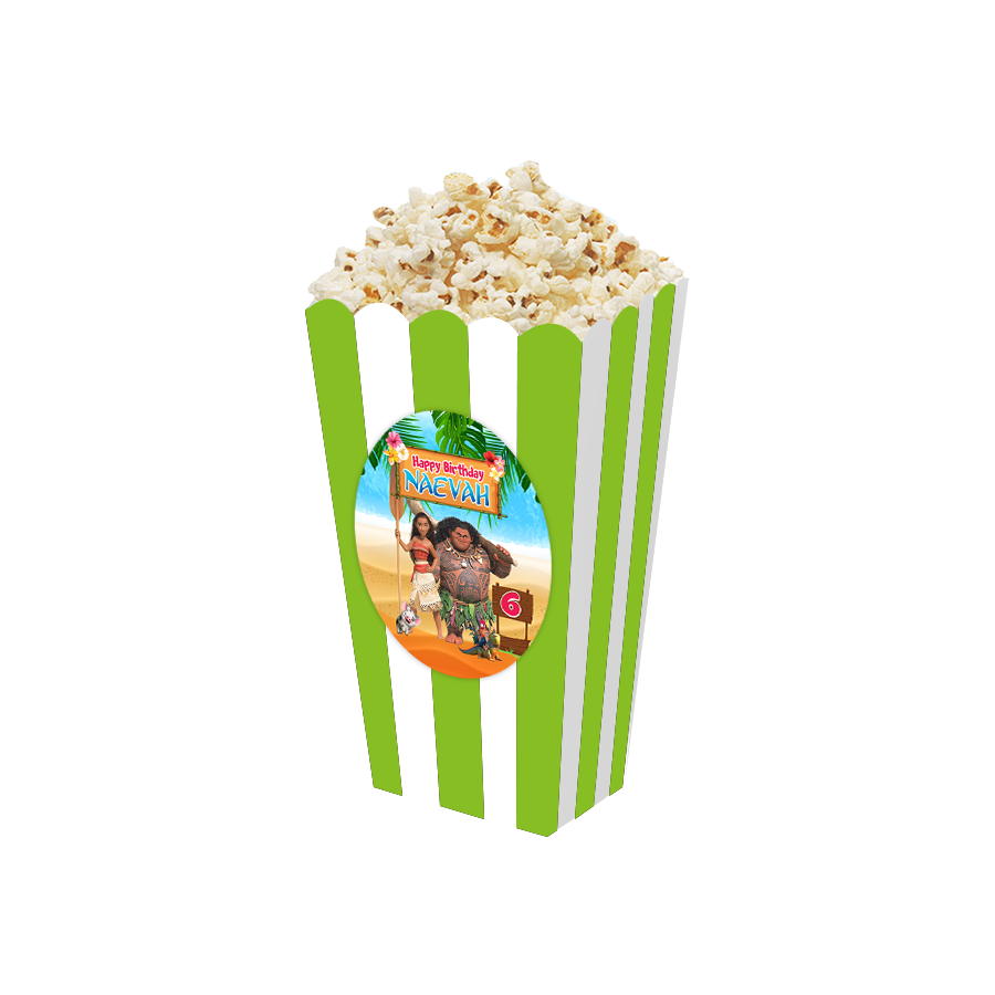 Gepersonaliseerde Moana Vaiana 3D popcorn bakjes