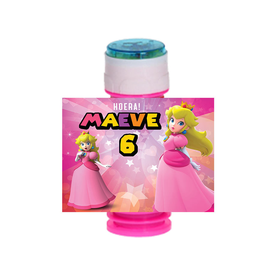 Gepersonaliseerde Princess Peach bellenblaas