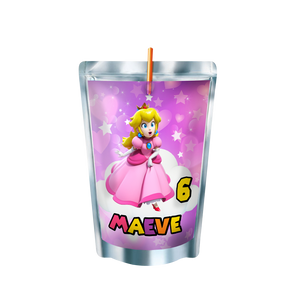 Gepersonaliseerde Princess Peach Capri-Sun labels en stickers