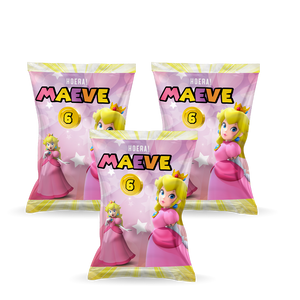 Gepersonaliseerde Princess Peach chips zakjes