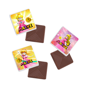 Gepersonaliseerde Princess Peach napolitaanse chocolaatjes