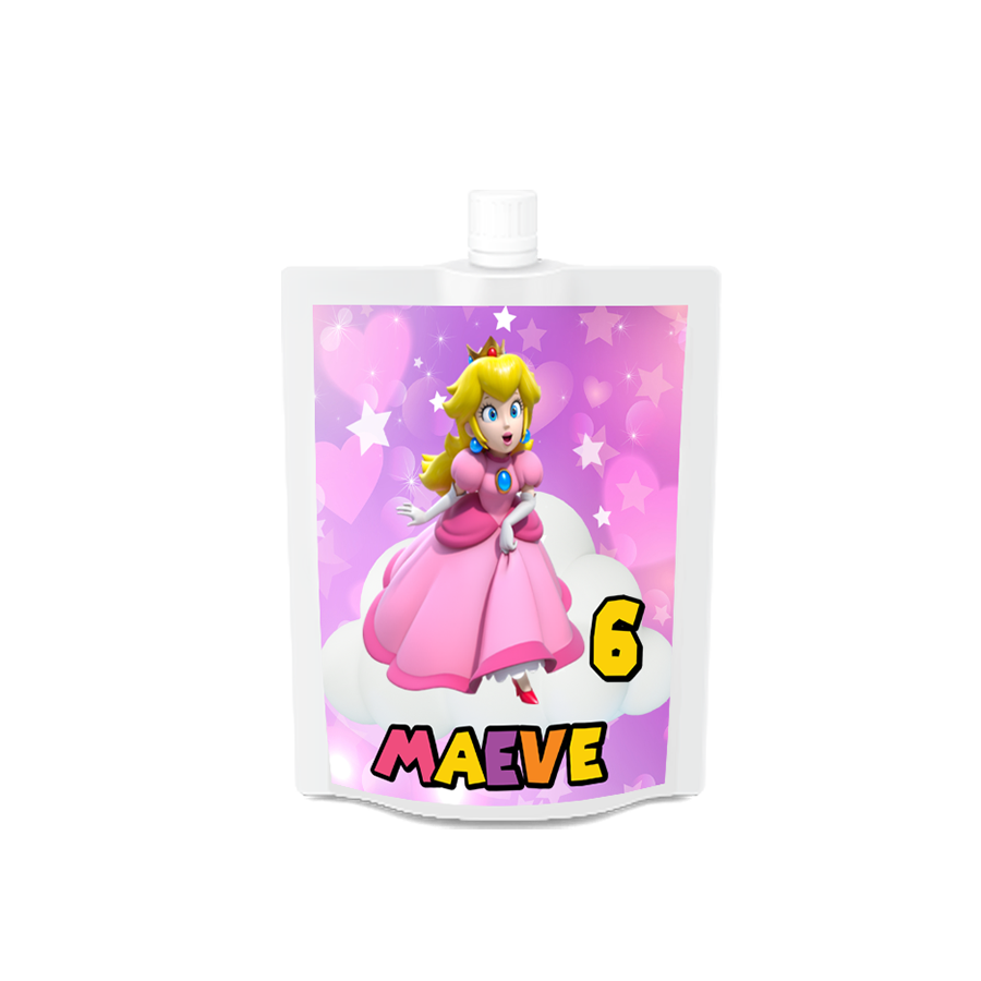 Gepersonaliseerde Princess Peach Drinkzakjes