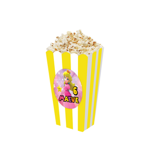 Gepersonaliseerde Princess Peach 3D popcorn bakjes