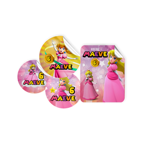 Gepersonaliseerde Princess Peach Stickers