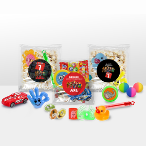 Gepersonaliseerde Roblox snoep en popcorn speelgoed traktatie