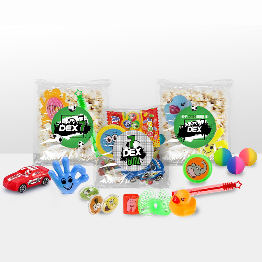 Gepersonaliseerde Voetbal snoep en popcorn speelgoed traktatie