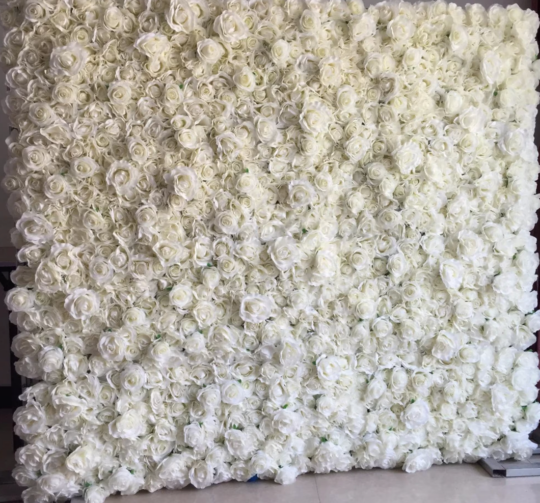 Flowerwall (Bloemenmuur) Wit Verhuur