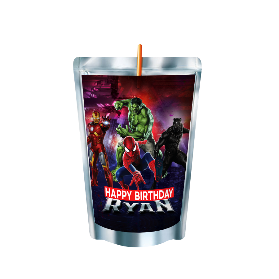Gepersonaliseerde Marvel Capri-Sun labels en stickers