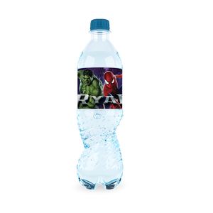 Gepersonaliseerde Marvel waterfles labels en stickers