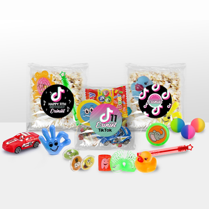 Gepersonaliseerde TikTok snoep en popcorn speelgoed traktatie